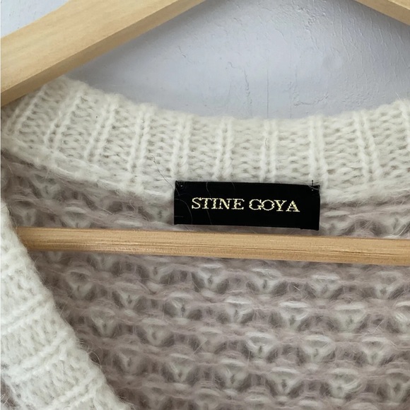 Stine Goya Jodi Moss Knit Size Small Oversized Striped Mohair - Picture 11 of 13